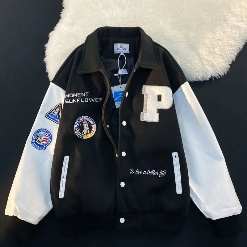 American trendy pilot baseball uniform