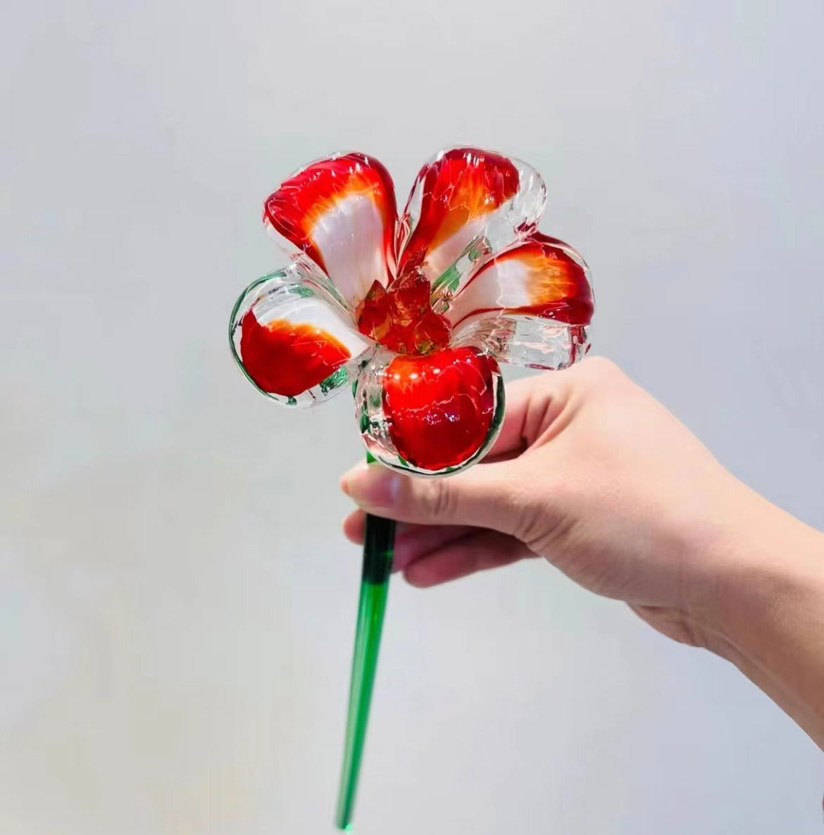 Murano Glass Flower-Glass Lovely Flower Bouquet