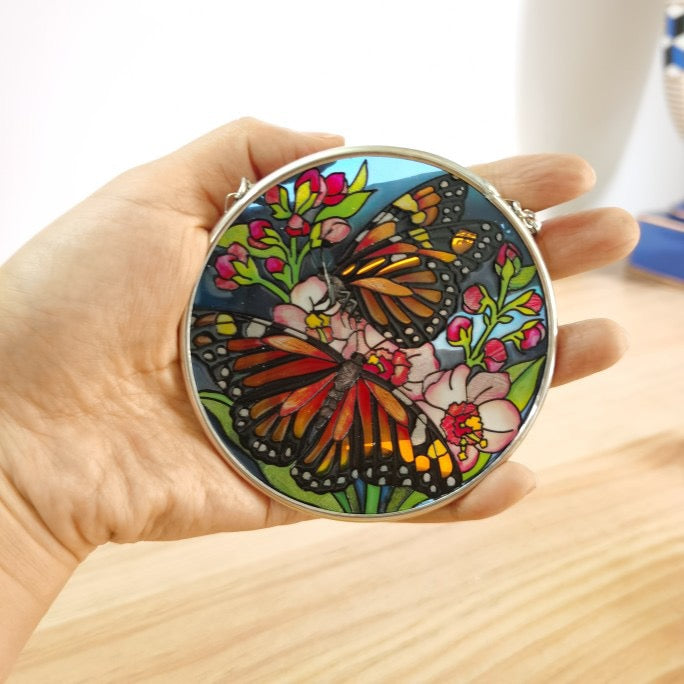 Stained Glass Butterfly Window Hangings