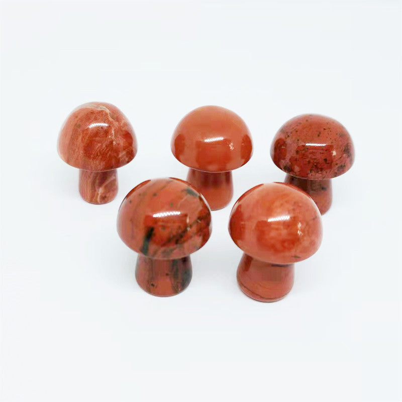 Natural Crystal Agate Mini Mushroom Craft Decoration