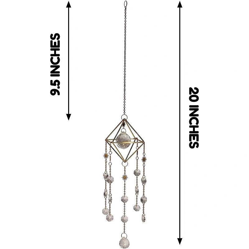 Crystal Suncatcher Hanging Wind Chime Style Garden Rainbowmaker