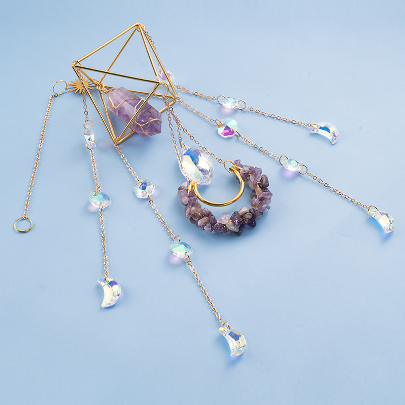 Light and Shadow Crystal Wind Chime Dream Suncatcher Ornament