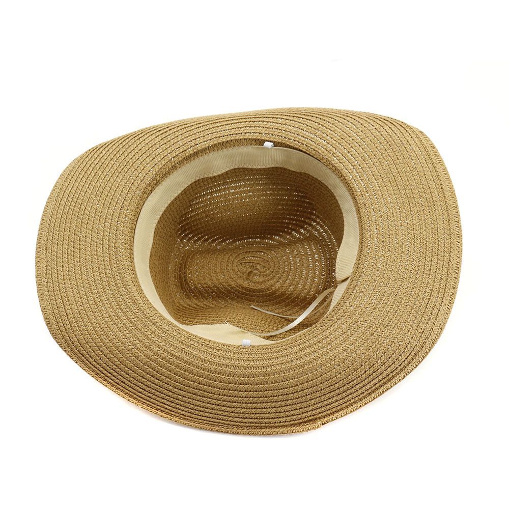 Western Cowboy Straw Hat Women's Outdoor Seaside Beach Sunshade Hat