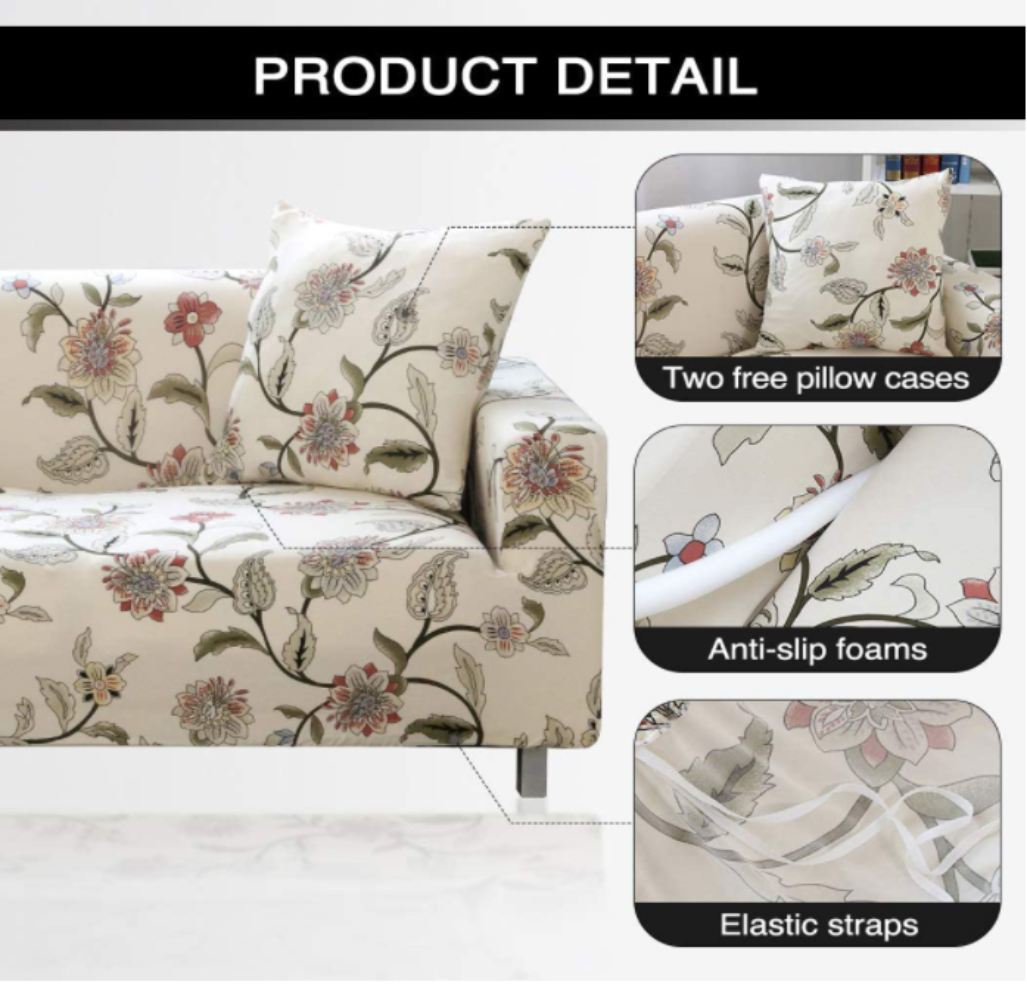 Stretch Couch Cover Sofa Slipcovers,2 Pillows(❤️$20 OFF)