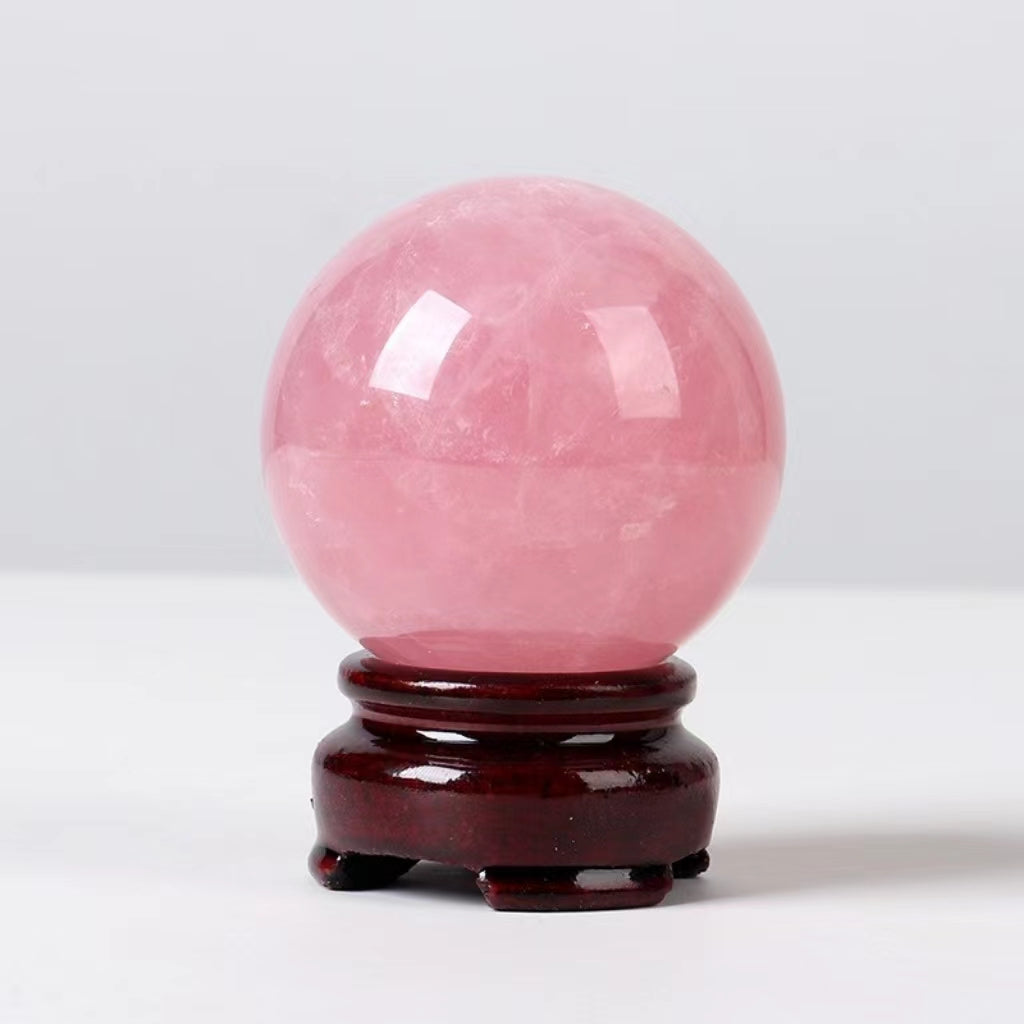 Natural Crystal Ball for Divination, Reiki Healing, Home Decoration