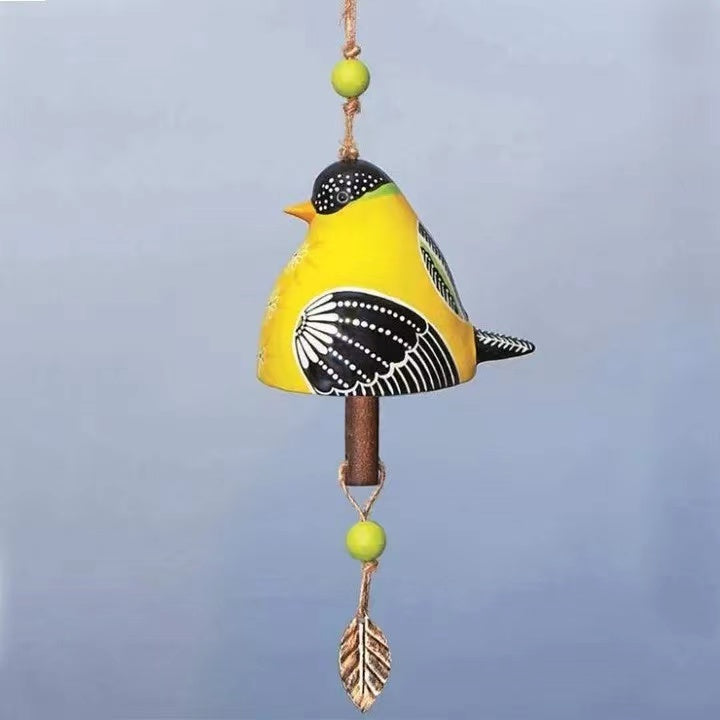 Bird Song Bell Resin Crafts Wind Chime Hangings Patio Furniture Decoration