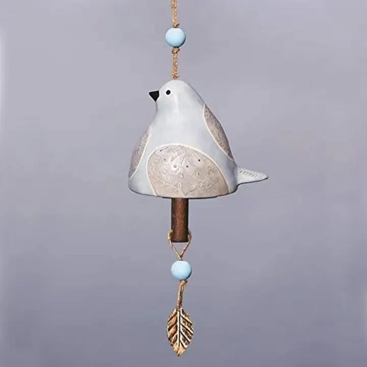 Bird Song Bell Resin Crafts Wind Chime Hangings Patio Furniture Decoration