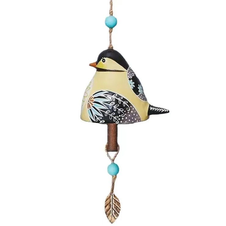 Bird Song Bell Resin Crafts Wind Chime Hangings Patio Furniture Decoration