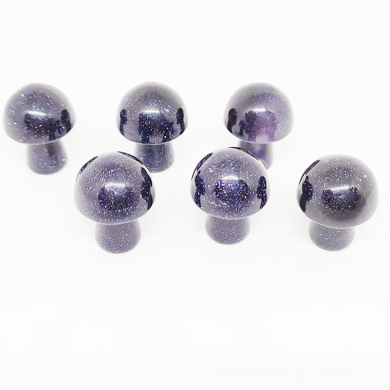 Natural Crystal Agate Mini Mushroom Craft Decoration