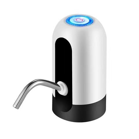 Water Bottle Dispenser Portable Electric Water Bottle Pump for Universal 5 Gallon Bottle (Black+White)