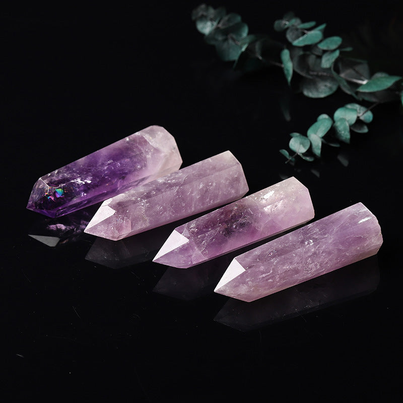 Natural Amethyst Minaret Reiki Healing Stone