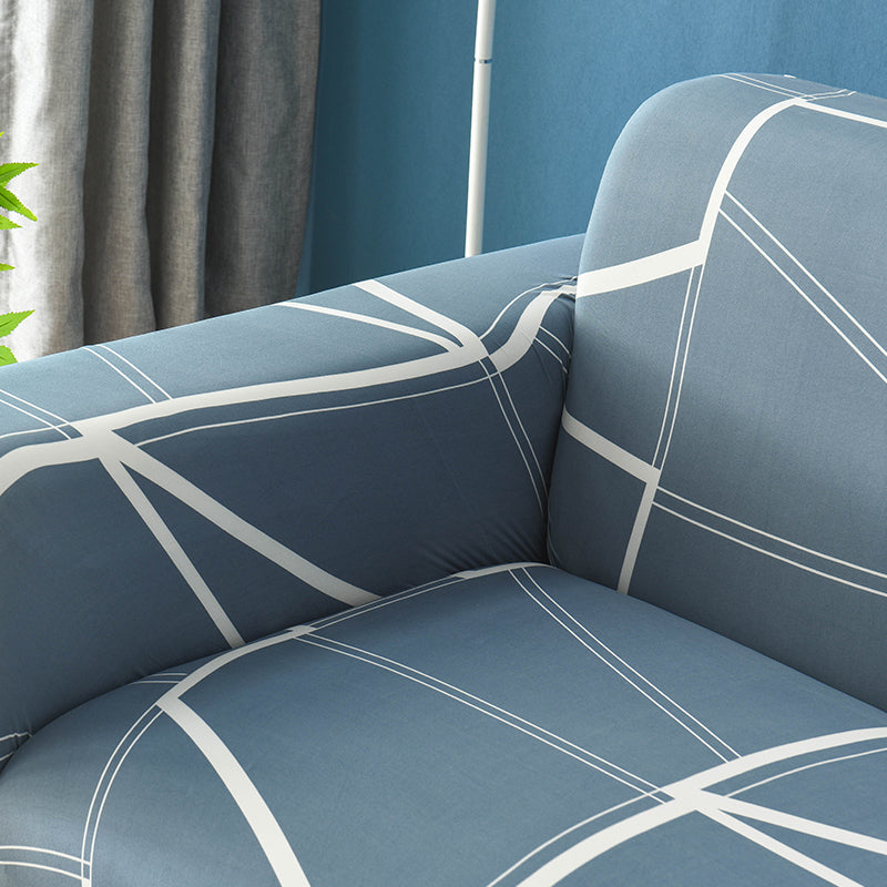 Printed Couch Covers Sofa Slipcovers, Elastic Universal Furniture Protector with 2 Pillowcases