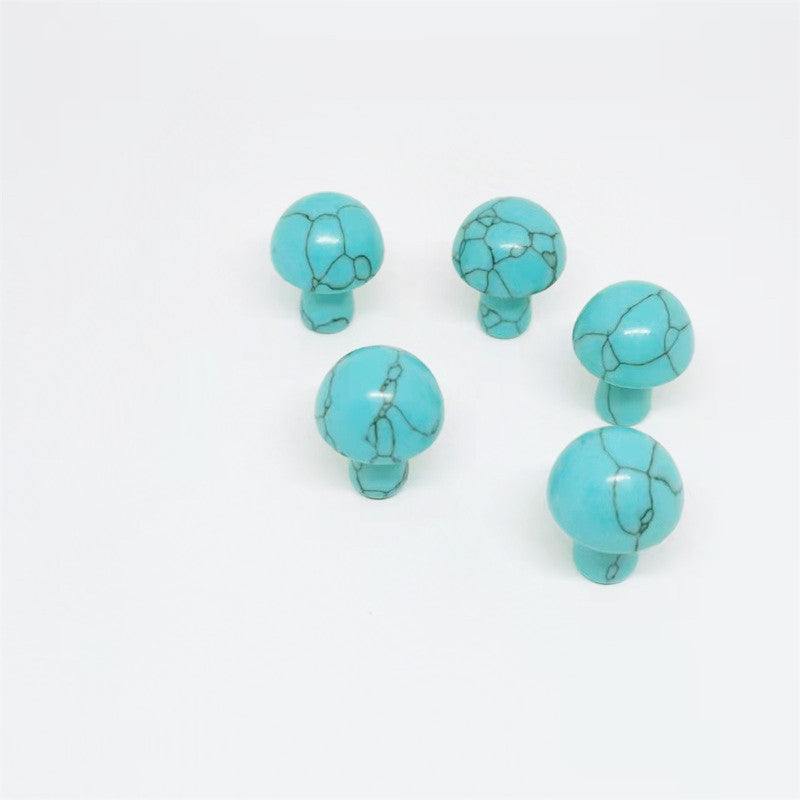 Natural Crystal Agate Mini Mushroom Craft Decoration