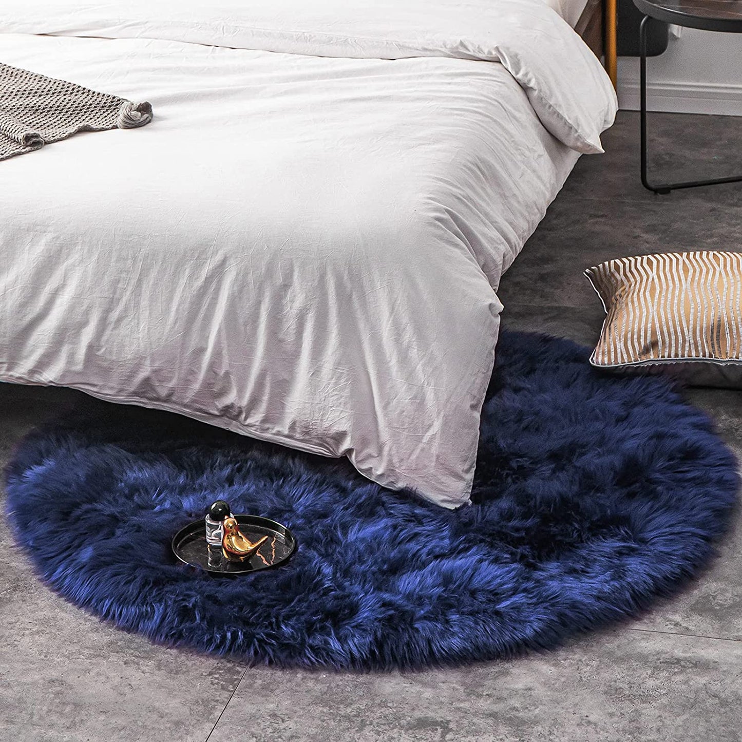 Faux Sheepskin Fur Area Rug Home Decor Living Room Floor Mat
