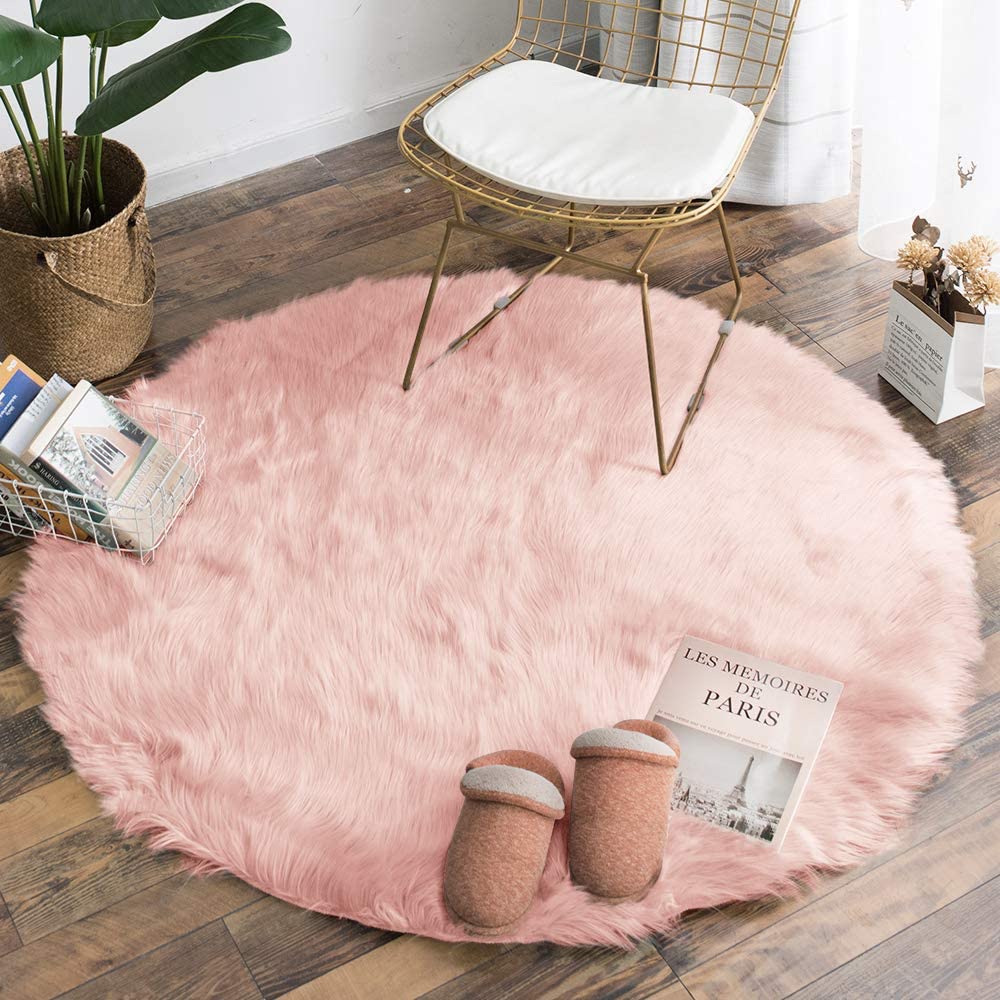 Faux Sheepskin Fur Area Rug Home Decor Living Room Floor Mat