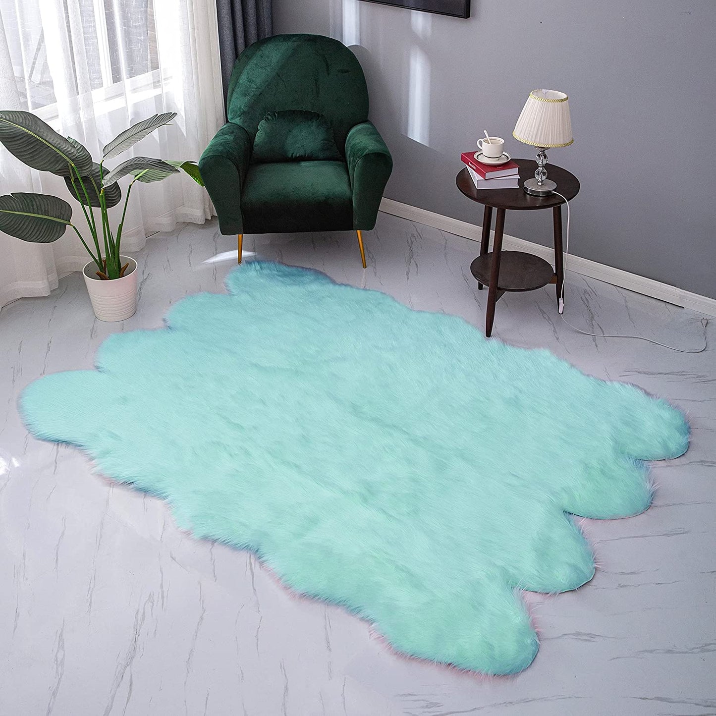 Soft Chair Couch Cover Area Rug Bedroom Floor Sofa Living Room