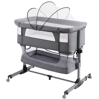 SOOPURKIDS Baby Bassinet Bedside Sleeper,Easy to Assemble Bassinets for Baby/Infants