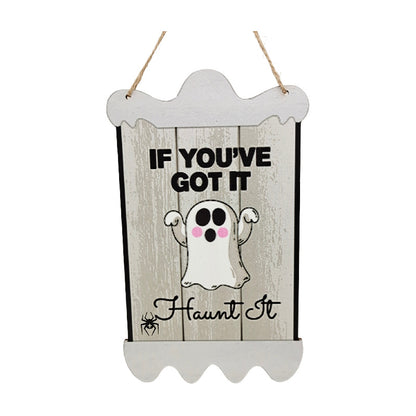 Wooden Halloween Party Door Sign