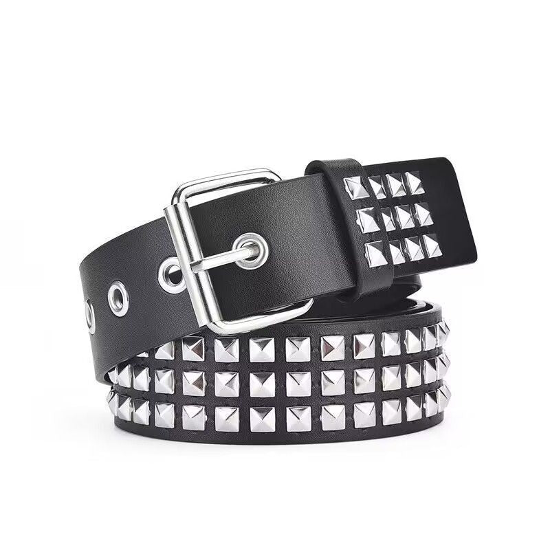 Subculture Gothic Studded Belt Trend Punk Skull Rhinestone Belt Street Dance Belts