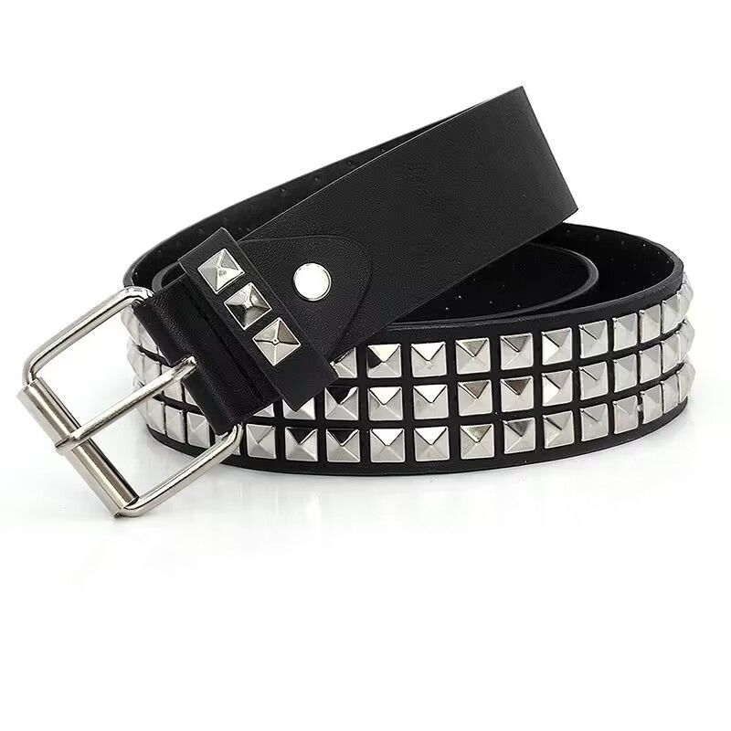 Subculture Gothic Studded Belt Trend Punk Skull Rhinestone Belt Street Dance Belts