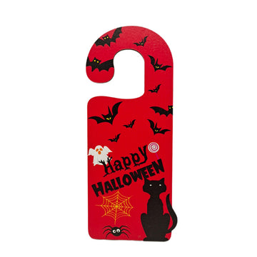 Semn de ușă pentru petrecere de Halloween din lemn