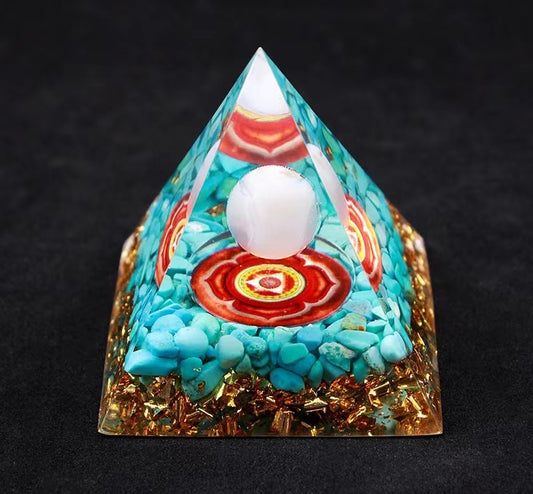 Lucky Healing Crystal Gemstone Pyramid