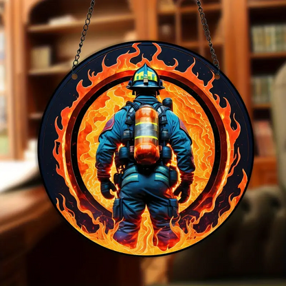 suncatcher with Fireman Pattern