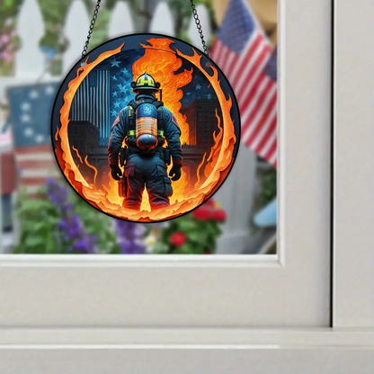 suncatcher with Fireman Pattern