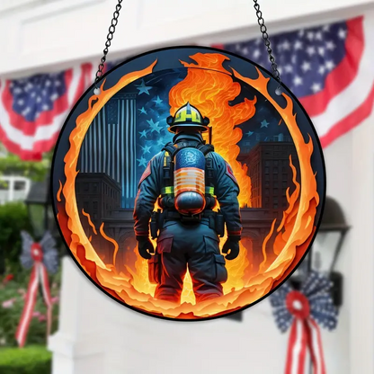 suncatcher with Fireman Pattern