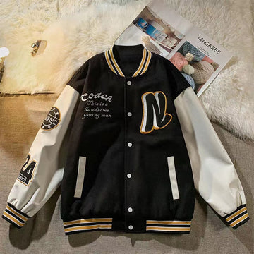 Uniforme de baseball Street Letters pentru toamnă și iarnă 
