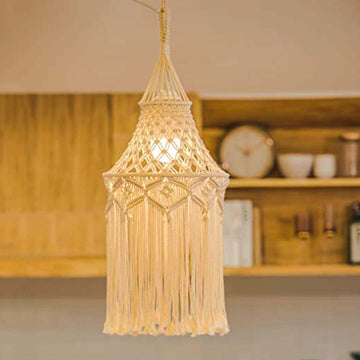 Decorare candelabru pentru casă țesute manual