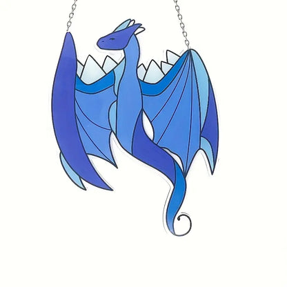 Blue Dragon Acrylic Visor Pendant Decoration