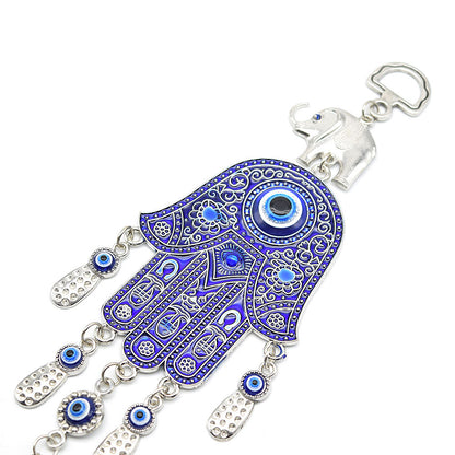 Blue Evil Eye with Hamsa Hand Protection Hanging Decoration