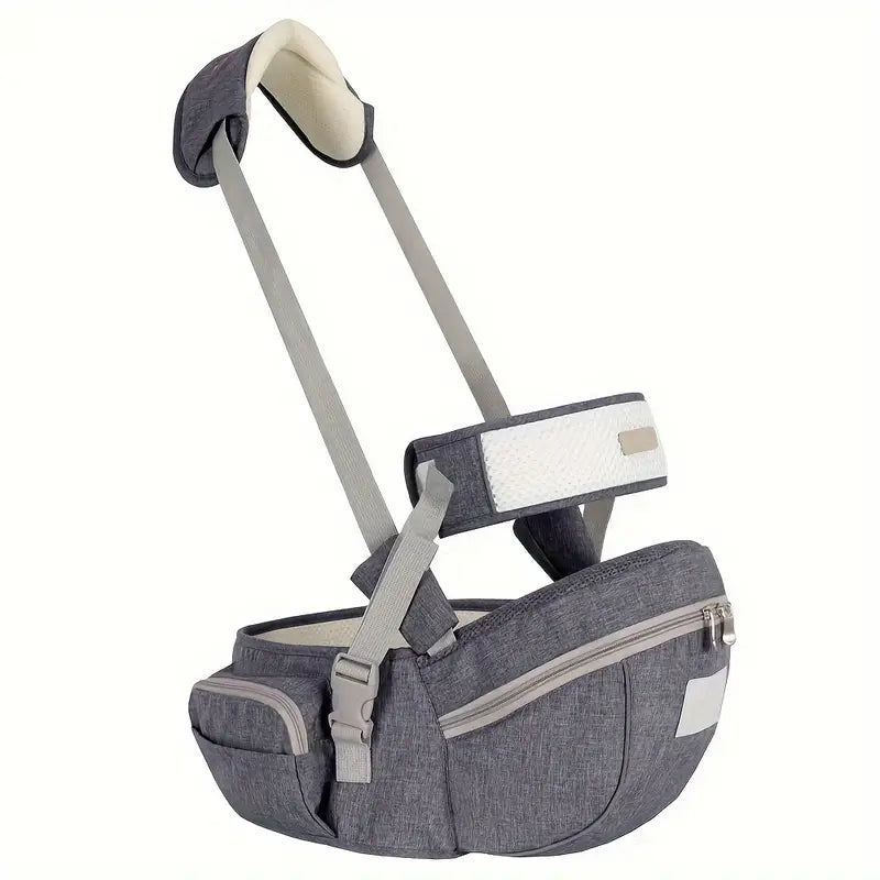 Cărucior pentru șold pentru bebeluși - Scaun ergonomic pentru talie cu buzunar spațios de depozitare, curea de umăr căptușită și centură de talie reglabilă pentru ședința confortabilă a bebelușului 
