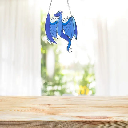 Blue Dragon Acrylic Visor Pendant Decoration