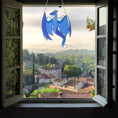 Blue Dragon Acrylic Visor Pendant Decoration