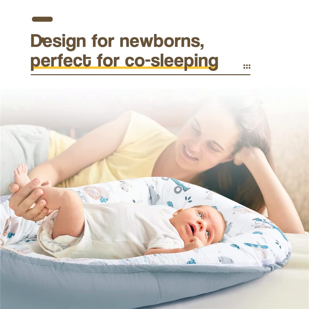 Husă de somn respirabilă pentru nou-născut Baby Nest, 100% bumbac 