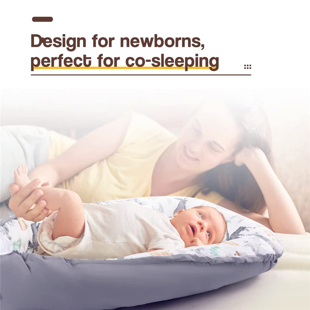 Husa de somn respirabila Baby Nest, 100% bumbac, imprimeu animal 