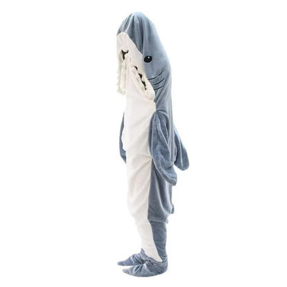 Shark Sleeping Bag Pajamas , Cozy Nap Blanket for Kids and Adults, High Quality Fabric
