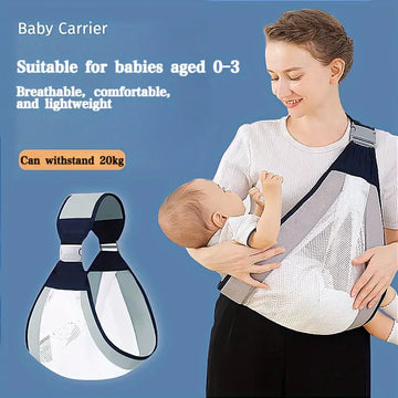 Sling pentru copii din plasă 3D, ușor de purtat, cu dungi elegante 