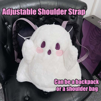 Halloween Cute Ghost Face Backpacks, Mini Crossbody Candy Bag