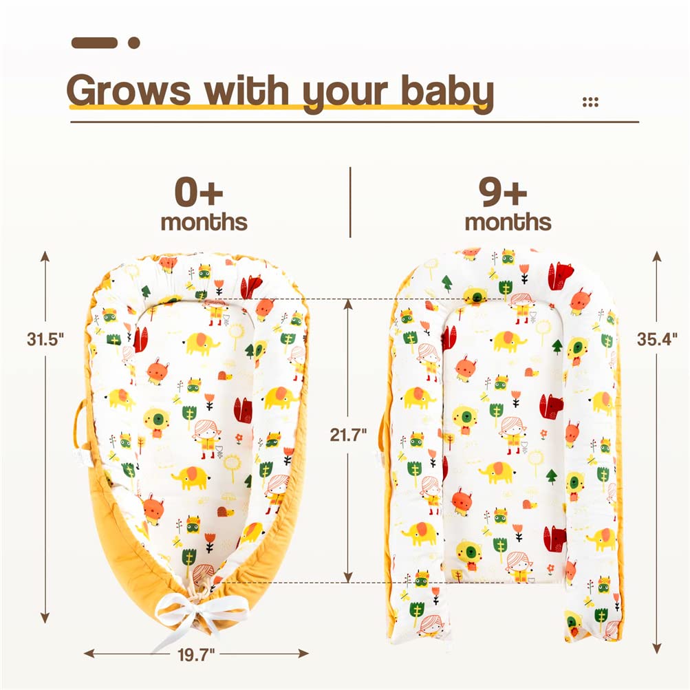 Baby Nest 100% Cotton Happy Time Print Newborn Breathable Sleep Cover