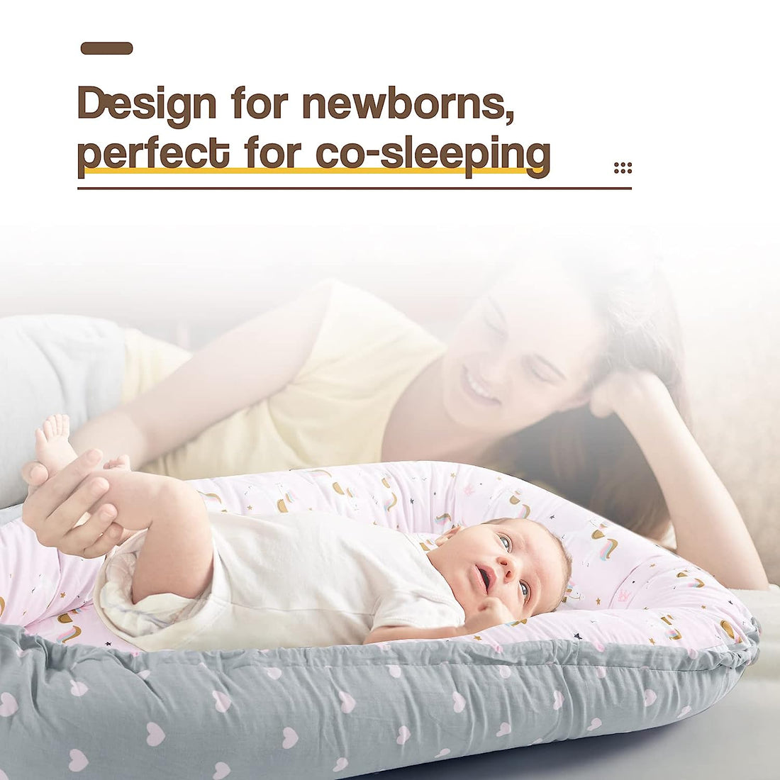 Husa de somn respirabila Baby Nest, 100% bumbac, imprimeu cu cai 