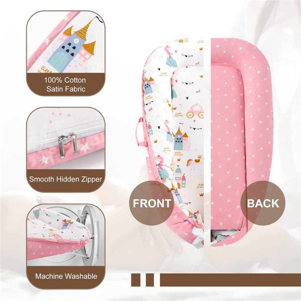 Husă pentru somn pentru nou-născut, cu imprimeu castel, 100% bumbac Baby Nest 