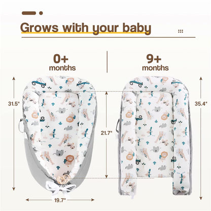 Baby Nest 100% Cotton Zoo Print Newborn Breathable Sleep Cover