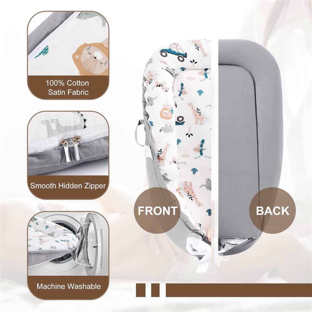 Baby Nest 100% Cotton Zoo Print Newborn Breathable Sleep Cover