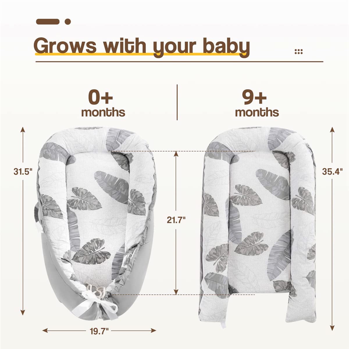 Baby Nest 100% Cotton Banana Leaf Print Newborn Breathable Sleep Cover