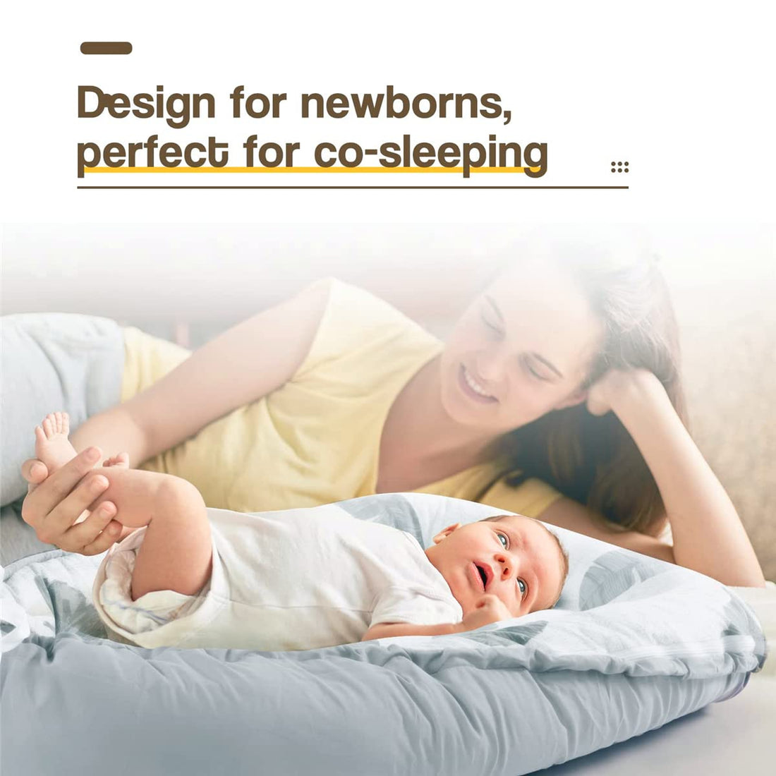 Husa de somn respirabila pentru nou nascut Baby Nest, 100% bumbac, cu imprimeu frunze de banana 