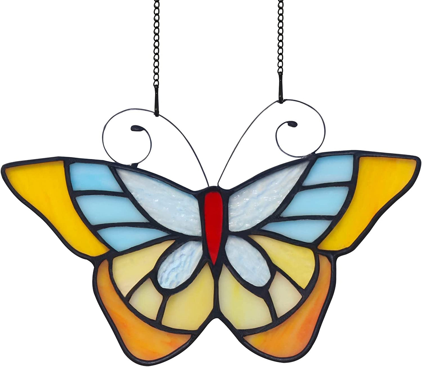 Butterfly Tiffany Style Stained Glass Window Hangings Gift for Friends