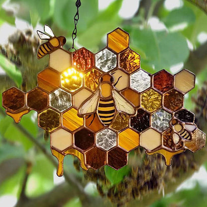 Bee Handmade Stained Suncatchers